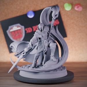 Bladesinger Wizard miniatuur Archmage Dungeons and Dragons Mini RPG tafelblad miniatuur DnD schilderij Pathfinder 5e DnD | CnP