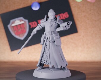 Menselijke Lichtpriester Miniatuur Paladijn Priester Dungeons and Dragons Mini RPG Tabletop Miniatuur DnD Schilderen Pathfinder 5e DnD | GM
