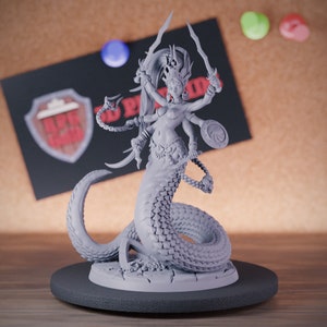 Daemon Queen Miniature Boss Mini Dungeons and Dragons Mini RPG Tabletop Miniature DnD Gemälde Pathfinder 5e DnD | AG