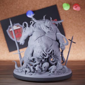 Hell Abomination Giant Monster Miniature Boss BBEG Monster Dungeons and Dragons Mini RPG Miniature DnD Painting Pathfinder 5e DnD | LoP