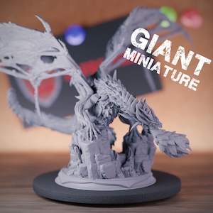 Frostdrache Miniatur Riesendrache Monster Mini Dungeons and Dragons Mini RPG Tabletop Miniatur DnD Painting Pathfinder 5e DnD | DmS