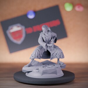 Samurai Miniature Warrior Fighter Mini Dungeons and Dragons Mini RPG Tabletop Miniature DnD Painting Pathfinder 5e DnD | DmS