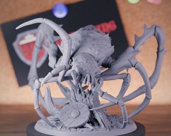 Jade Spider Monster Miniature | 28mm-38mm | Resin 3D Printed D&D Pathfinder Mini | LoP