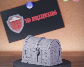 Treasure Chest Miniature Terrain Mini Dungeons and Dragons Mini RPG Tabletop Miniature DnD Painting Pathfinder 5e DnD | AG