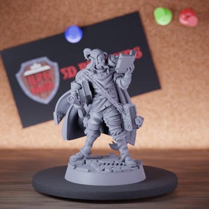 Studioso di città Miniatura Mago Scienziato Mini Dungeons and Dragons RPG Tavolo Miniatura DnD Pittura Pathfinder 5e DnD / CnP