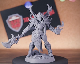 Vrouwelijke elf druïde miniatuur tovenaar Mini Dungeons and Dragons Mini RPG tafelblad miniatuur DnD schilderij Pathfinder 5e DnD | AG