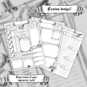 Dnd 5e Character Sheet Bard Printable Sheet D&amp;D 5e Bard Stat Sheet ...