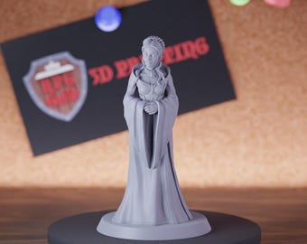 Menschliche Königin Miniatur-Dame Mini Dungeons & Dragons Mini-Rollenspiel Tabletop Miniatur DnD Bemalung Pathfinder 5e DnD | GM
