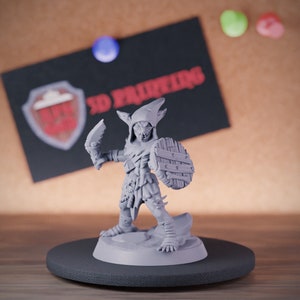 Goblin Fighter Miniature Dungeons and Dragons Mini RPG Tabletop Miniature DnD Painting Pathfinder 5e DnD | GM