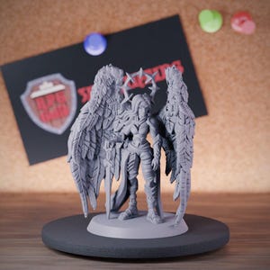 Celestial Angel Miniature Warrior Dungeons and Dragons Mini RPG Tabletop Miniature DnD Painting Pathfinder 5e DnD | CnP