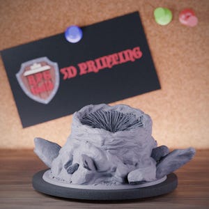 Miniatuur zandwormmonster | 28 mm-38 mm | Hars 3D-geprinte D&D Pathfinder Mini | LoP