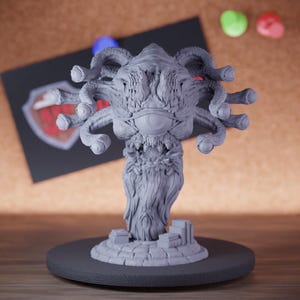 Beholder Eye Monster Miniature Sage Boss Mini Dungeons and Dragons RPG Tabletop Miniature DnD Painting Pathfinder 5e DnD | DD