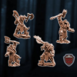 Orcs of the Void Miniatures Set Dungeons and Dragons Mini RPG Tabletop Miniature DnD Painting Pathfinder 5e DnD