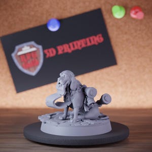 Lever hond miniatuur hondenpost Mini Dungeons and Dragons RPG tafelblad miniatuur DnD schilderij Pathfinder 5e DnD | CnP