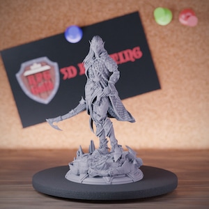 Elf Bladesinger Miniature Mage Wizard Dungeons and Dragons Mini RPG Tabletop Miniature DnD Painting Pathfinder 5e DnD | DmS