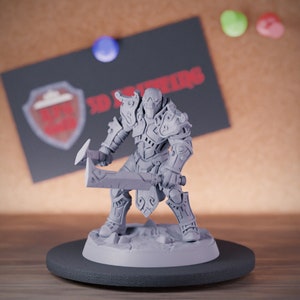Golem Schwert Miniature Dungeons and Dragons Mini RPG Tabletop Miniatur DnD Painting Pathfinder 5e DnD | AG