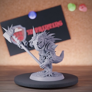 リザードマン ガード ミニチュア モンスター ダンジョンズ アンド ドラゴンズ ミニ RPG 卓上ミニチュア DnD ペインティング パスファインダー 5e DnD | LoP