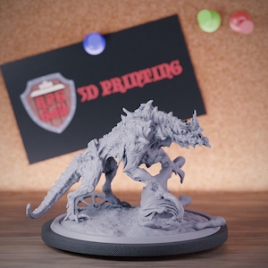Hell Hound Alpha Miniature Fiend Monster Mini Dungeons and Dragons Mini RPG Tabletop Miniature DnD Painting Pathfinder 5e DnD | LoP