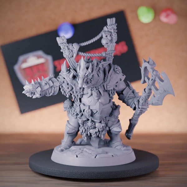 Capo Goblin Guerriero in miniatura Goblin Mini DnD Dungeons and Dragons Mini RPG Da tavolo Miniatura DnD Pittura Pathfinder 5e DnD / AG