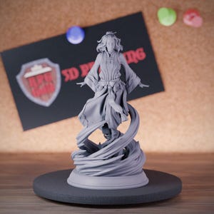 Miniatura Stregone Genasi dell'Aria / 28 mm-75 mm / Resina Stampata in 3D Miniatura D&D Pathfinder / DMS