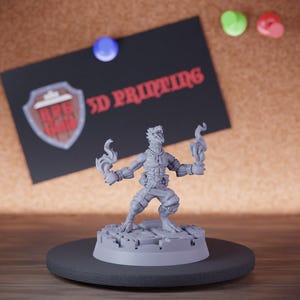 Lizardfolk Alchemist Miniature Sorcerer Mini Dungeons and Dragons RPG Tabletop Miniature DnD Painting Pathfinder 5e DnD | CnP