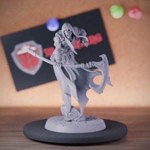 Espectro fantasma Wraith Miniatura de Dungeons and Dragons Mini RPG Miniatura de mesa DnD Pintura Pathfinder 5e DnD / AG