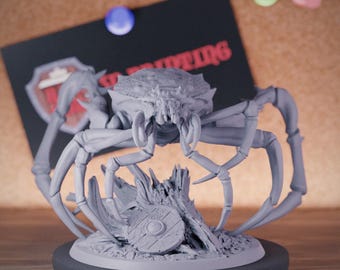 Miniatura de monstruo araña gigante / 28 mm-38 mm / Resina impresa en 3D D&D Pathfinder Mini / LoP