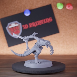 Lizardfolk Infantry Miniature Boomerang Roar Mini Dungeons and Dragons Mini RPG Tabletop Miniature DnD Painting Pathfinder 5e DnD | Lop