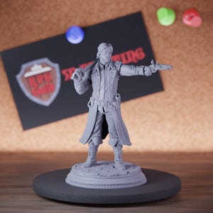 Cartel Enforcer miniatuur piraat Gunslinger Mini Dungeons and Dragons Mini RPG tafelblad miniatuur DnD-schilderij Pathfinder 5e DnD | DmS