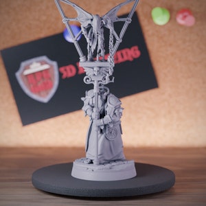 Herald of Death Miniature Cultist Dungeons and Dragons Mini RPG Tabletop Miniature DnD Painting Pathfinder 5e DnD | CnP