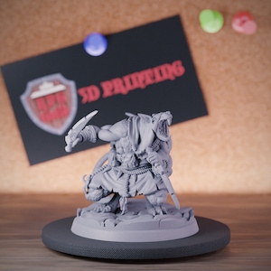 Skaven Assassin Miniature Ratmen Kämpfer Dungeons and Dragons Mini RPG Tabletop Miniature DnD Painting Pathfinder 5e DnD | CnP