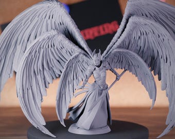 Angel Seraphin Miniature Kriegerin Mini Dungeons and Dragons Mini RPG Tabletop Miniature DnD Painting Pathfinder 5e DnD | LoP
