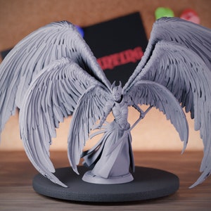 Angel Seraphin Miniature Female Warrior Mini Dungeons and Dragons Mini RPG Tabletop Miniature DnD Painting Pathfinder 5e DnD | LoP
