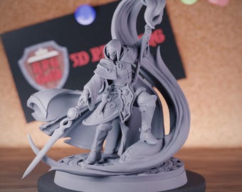 Miniatura del mago cantore di lame / 28 mm-38 mm / Resina stampata in 3D D&D Pathfinder Mini / CnP
