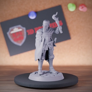 Witch Hunter Miniature Dungeons and Dragons Mini RPG Tabletop Miniature DnD Painting Pathfinder 5e DnD | GM