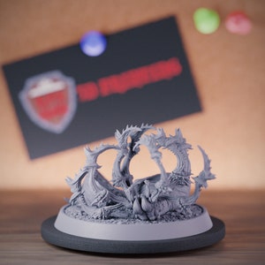 Dead Giant Spider Monster Miniature Dungeons and Dragons Mini RPG Tabletop Miniature DnD Painting Pathfinder 5e DnD | DB