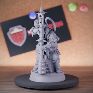 Demon Priest Monster Miniature Cultist Dungeons and Dragons Mini RPG Tabletop Miniature DnD Painting Pathfinder 5e DnD | CnP