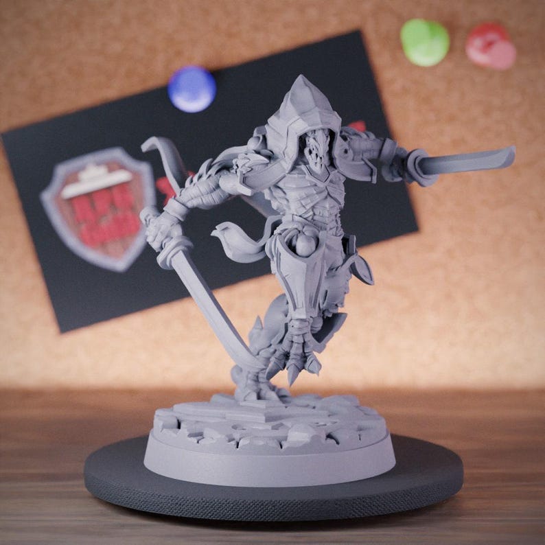 Cnp Rogue Dragonborn of Bahamut Rogue Miniature Fighter Dungeons and Dragons Mini ...