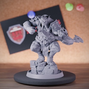 Cazador de trolls Miniatura Monstruo Explorador Dungeons and Dragons Mini RPG Miniatura de mesa DnD Pintura Pathfinder 5e DnD / DB