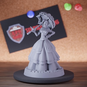 Vampiro Femmina Nobile Miniatura Aristocratico Mini Dungeons and Dragons RPG Miniatura da Tavolo DnD Pittura Pathfinder 5e DnD / CnP