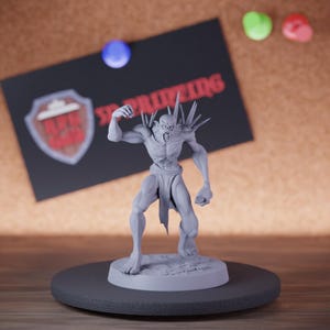 Savage Ghoul Monster Miniature Spiked Winner Mini Dungeons and Dragons Mini RPG Tabletop Miniature DnD Painting Pathfinder 5e DnD | Lop