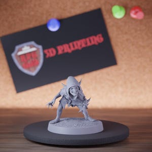 Miniatura de Soldado Goblin, Mini Grunt, Mini RPG de Mesa, Miniatura de Pintura DnD, Pathfinder 5e DnD | Lop