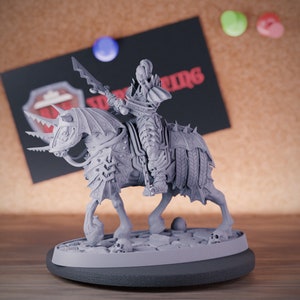 Vampire Cavalier Miniature Curse of Strahd Mini Dungeons and Dragons Mini RPG Tabletop Miniature DnD Painting Pathfinder 5e DnD | DB