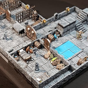 Set rifugio Redbrand modulare, espandibile e resistente, terreno fantasy per D&D, dungeon dei banditi