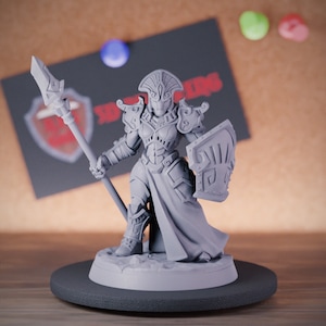 Spear Golem Miniature Dungeons and Dragons Mini RPG Tabletop Miniature DnD Painting Pathfinder 5e DnD | AG