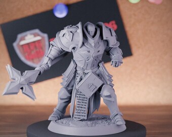 Tempelier Heilige Krijger Miniatuur Paladijn Geestelijke Dungeons and Dragons Mini RPG Tabletop Miniatuur DnD Schilderen Pathfinder 5e DnD | LoP