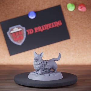 Corgis-Abenteurerbegleiter-Miniatur | 28–38 mm | 3D-gedruckte Resin-Miniatur für D&D Pathfinder | Spielleiter