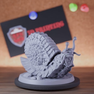Snail Giant Beast Miniature Monstrosity Dungeons and Dragons Mini RPG Tabletop Miniature DnD Painting Pathfinder 5e DnD | AG