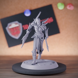 Female Human Archer Miniature Bow Chief Mini Dungeons and Dragons Mini RPG Tabletop Miniature DnD Painting Pathfinder 5e DnD | LoP