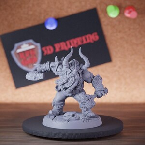 Unpainted Collectible Dwarf Fighter Mini, Customizable Gaming Tabletop Miniature, Fantasy Viking Miniature | AG